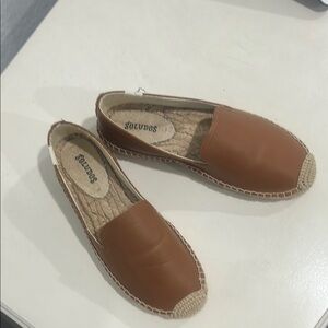 Soludos Tan Slip-On Espadrilles